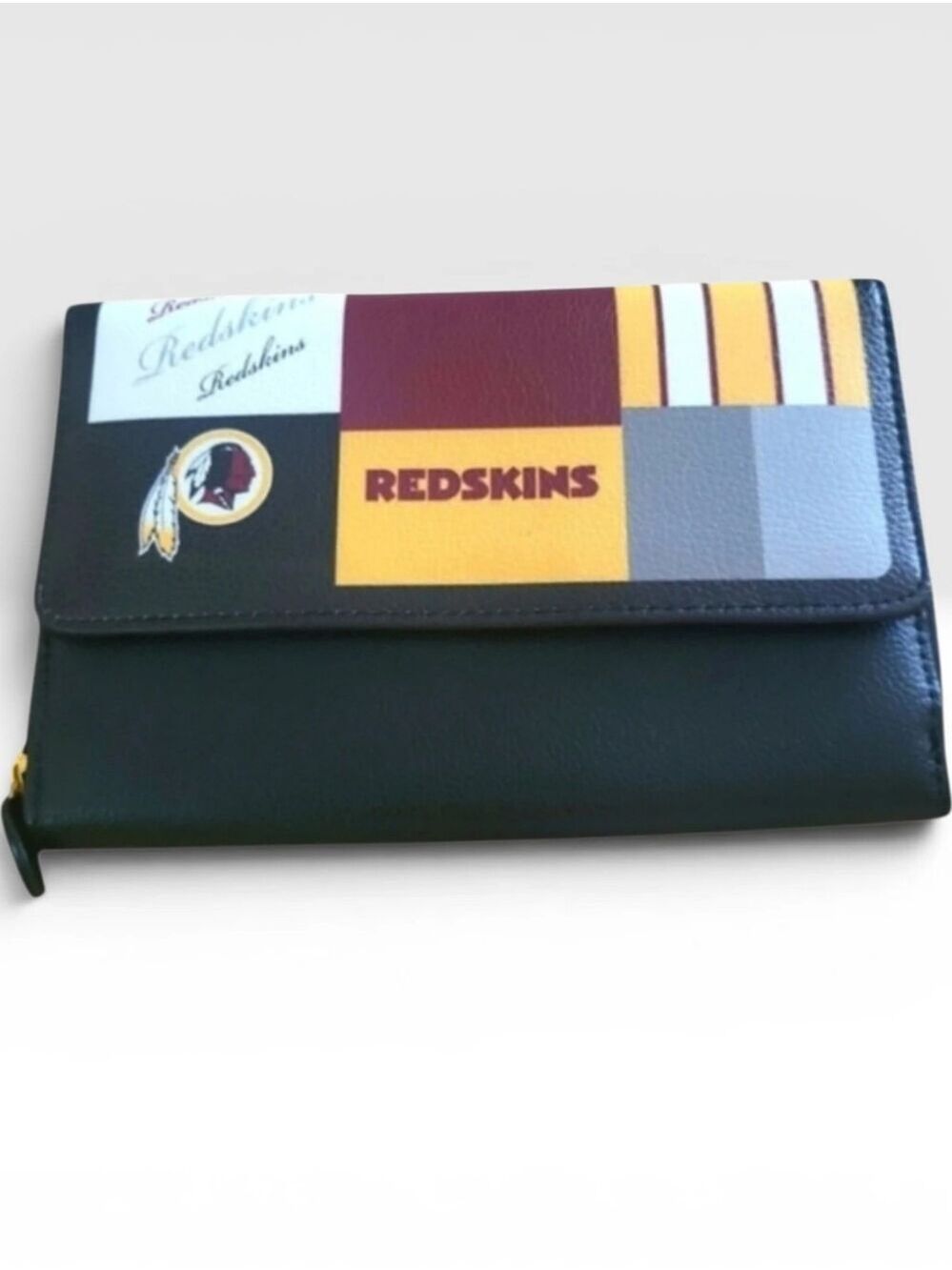 For the Love of the Game Patchwork Wallet Bradford Exchange Washington Redskins